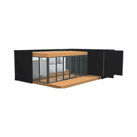 Maison préfabriquée Goodlark en mini-conteneur, panneaux sandwich en acier, design moderne, villa rectangulaire, utilisation hôtelière, garantie 1 an en ligne