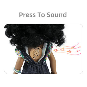 All'ingrosso 14 pollici bambola di musica personalizzata bambola nera stile africano americano testa, ragazza nera Reborn Baby Doll - Product Image 6