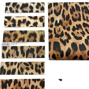 Presa di fabbrica in pelle sintetica di alta qualità con stampa leopardata animale borsa scarpe abbigliamento Rexine ecopelle - Product Image 4
