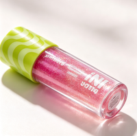 Nouvel ensemble de gloss à lèvres transparents à motif tourbillon vert, boîte de présentation de 24 pièces, gloss à lèvres liquide brillant pour la vente au détail et en gros