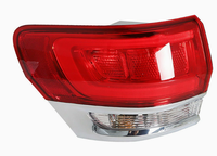 Feu arrière extérieur gauche pour Grand Cherokee 2014-2021 côté conducteur, référence OE 68110017AE, rouge, garantie 1 an, clignotant de recul