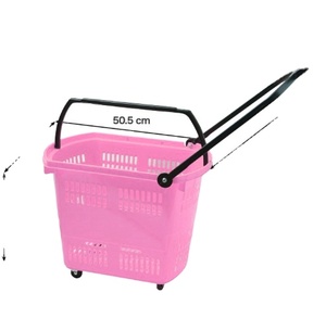 Carrito de Compras Multifuncional Económico de Plástico para Supermercado, con Asa Simple/Doble - Product Image 6