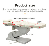 Lit de massage de beauté professionnel réglable électrique Table de traitement multifonctionnelle pour spa et salon pour le visage