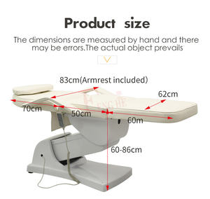 Tempat tidur pijat kecantikan, elektrik dapat diatur profesional meja perawatan Spa & Salon multifungsi untuk wajah - Product Image 3