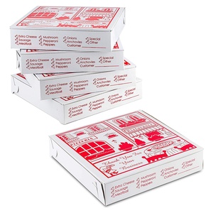 Box Custom Pizza Food Packaging Corrugated Paper Box Custom Printed Delivery Packaging Takeaway 7 9 12 14 15 18 Inch Pizza Box