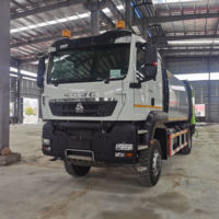 Camion compacteur de déchets 100% électrique de 14 m³ avec batterie de 190,51 kWh, autonomie de plus de 207 km, grande benne de compression des déchets
