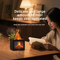 Diffuseur d'arômes de style nouveau, effet flamme de cheminée, pulvérisateur automatique, alimentation USB, fonctionnement silencieux, diffuseur d'aromathérapie