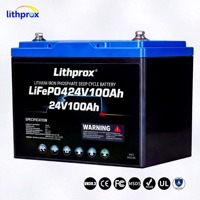 Batterie de traction industrielle 24V 100AH LiFePO4, cellule haute efficacité pour transpalette, certifiée UL UN38.3 CE RoHS, service OEM ODM, longue durée de vie