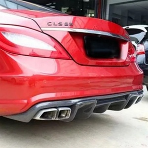 For CLS W218 C218 2011-2017 R Style Carbon Fiber Rear Lip Rear Diffuser Bumper Lip - Product Image 4