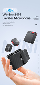 <span class=keywords><strong>Microfono</strong></span> Wireless Magnetico Portatile H01 Mini con Riduzione del Rumore, <span class=keywords><strong>Microfono</strong></span> a Collare con Ricezione Remota fino a 100m - Product Image 3