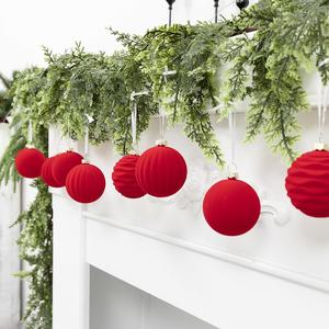 Boules de Noël en velours imperméables, durables, de haute qualité, fabriquées à la machine, marque Best Wish, personnalisables en gros, faible MOQ - Product Image 4