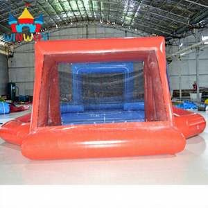 Grand château gonflable commercial hermétique 12x6x2.5m en PVC écologique de 0.55mm, capacité 500KG, terrain de football pour 10 enfants pour les sports - Product Image 1