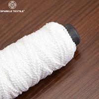White Loop Chain Fancy Yarn Polyester Chain Stitch Yarn for Knitting Weaving