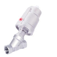 Vanne d'angle filetée à commande proportionnelle en acier inoxydable SS316 304 pour vapeur, gaz et eau