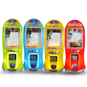 Fabrieksprijs Populaire Groene Speelgoedplaneet Mega Mini-Klauwkraan Machine Met Bill Acceptor Muntbediende Speelgoedklauwautomaat