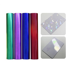 กระดาษฟอยล์โฮโลแกรมสีทอง/เงิน โปร่งใส ขนาด 4 ซม./8 ซม.  แบบม้วน 120 เมตร  ทนน้ำ เป็นมิตรกับสิ่งแวดล้อม สำหรับงานปั๊มร้อน/งานถ่ายโอนความร้อน - Product Image 4