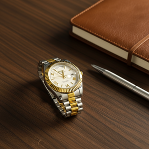 Orologi da Polso Meccanici Automatici di Design per Uomo, Cinturino in Acciaio Dorato 18mm, Vendita all'Ingrosso - Product Image 6