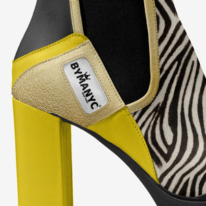 Bottines vegan élastiques de créateur BYMANYC New York Urban Black - Product Image 2