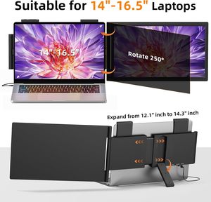 Moniteur portable FHD IPS 14 pouces USB-C en gros <span class=keywords><strong>pour</strong></span> <span class=keywords><strong>PC</strong></span> portable, Mac, téléphone, jeux, voyage – Seconde écran externe Plug & Play - Product Image 6