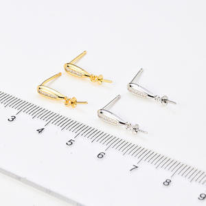 Bandeja Vacía de Plata S925 para Accesorios de Perlas DIY, para Joyería de Plata de Moda, Pendientes Colgantes - Product Image 2