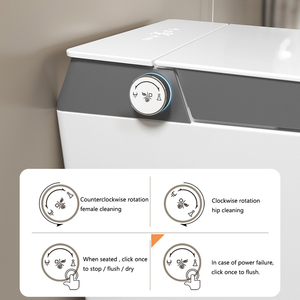 WC intelligent moderne à poser au sol, toilettes électriques automatiques pour hôtel, cuvette <span class=keywords><strong>de</strong></span> <span class=keywords><strong>toilette</strong></span> intelligente avec bidet intégré - Product Image 3