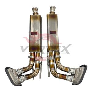 Système d'échappement Catback en alliage de titane poli miroir bleu brûlé haute performance Vortex 1,2 mm pour Mercedes-Benz W465 G63 24 - Product Image 2