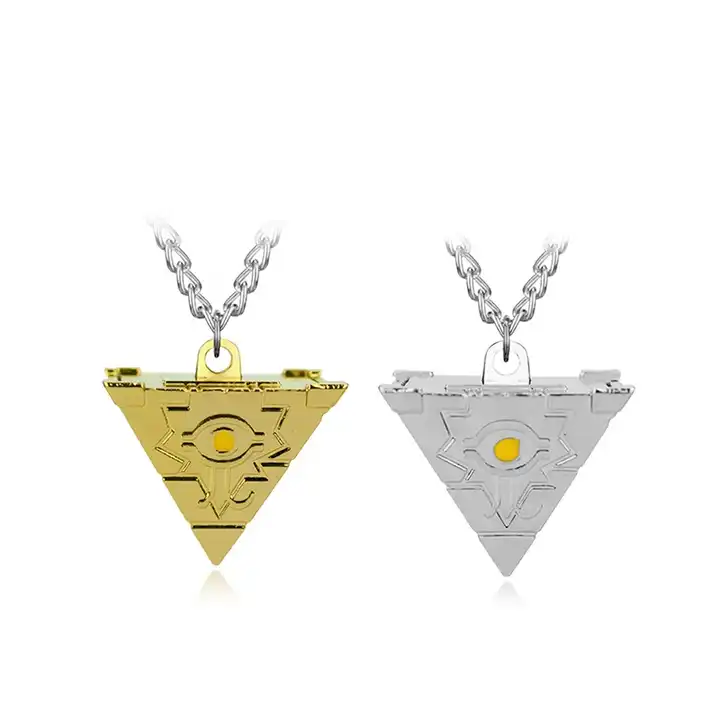 1pc Creative Gold-color Inverted Triangle Pyramid Pendant Necklace For Men  | SHEIN