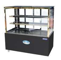 Équipements de magasin de desserts OEM d'usine, vitrines réfrigérées, vitrines à gâteaux, équipements de présentation de gâteaux à refroidissement par air forcé.