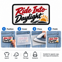 Écussons brodés personnalisés style motard de course, badges textuels personnalisés pour moto, pour sacs fourre-tout, vestes, chapeaux, appliques de mode