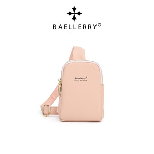 Bolso de Pecho para Mujer Baellerry, Color Rosa, Resistente al Agua, Cierre de Cremallera, Bolso Cruzado para Teléfono, Uso Diario - Product Image 1
