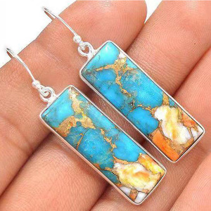 Orecchini Vintage Quadrati Colorati Stile Retrò Orecchini Pendenti Geometrici Multicolore Gioielli alla Moda per Donne Regalo per Feste - Product Image 6