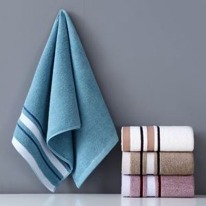 High-Quality Luxury Bath Towel Set Quick-Dry Plain Wide Striped Home Hotel Gift Wholesale - Product Image 4