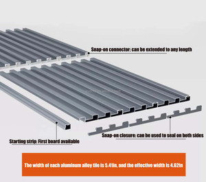 Tetto ondulato in alluminio moderno, - Product Image 5