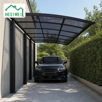 Store banne latérale HESIWEI pour pergola à lames en aluminium, écran zippé pour l'extérieur, protection de l'intimité