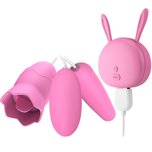 Vente en gros de vibromasseur clitoridien Vibration clitoridienne Plug Anal Vibromasseur Rose Lady Tongue Lick Vibromasseur Masturateurs féminins Sex Toys Oeuf - Product Image 1