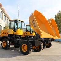 Mini-dumper chinois FCY70 de 7 tonnes, 4 roues motrices, chargeur frontal, certifié CE, moteur, boîte de vitesses, chargeuse sur pneus, benne à sable