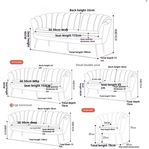 Divano componibile moderno piccolo appartamento a tre posti con spugnette imbottitura camera da letto e <span class=keywords><strong>mobili</strong></span> Area riposo - Product Image 3