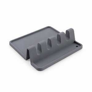 Supporto in Silicone per Utensili da <span class=keywords><strong>Cucina</strong></span> da Appoggio 13,8 cm con Vassoio Raccogligocce, <span class=keywords><strong>Porta</strong></span> Cucchiai, Spatole e <span class=keywords><strong>Mestoli</strong></span> per Utensili da <span class=keywords><strong>Cucina</strong></span> Organizzati - Product Image 1