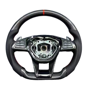 <span class=keywords><strong>Volant</strong></span> de direction de haute qualité en cuir et fibre de carbone, style business, 3 branches, 40 mm, pour <span class=keywords><strong>Mercedes</strong></span> Benz W203 W204 W205 W212 W213 CLS - Product Image 1