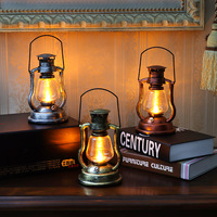 Lanterne à huile rétro vintage créative |   Lampe de table portative sans flamme et étanche pour la maison, les mariages et la décoration extérieure