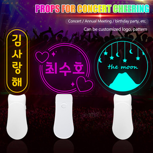 Venta al por Mayor de Fábrica: Barras Luminosas LED Redondas Estilo Japonés y Coreano con Logotipo de Estrella Personalizable, Accesorios de Animación para Conciertos YK-011 - Product Image 3