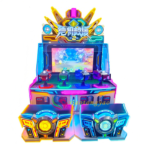 Machine de jeu d'arcade attrayante pour enfants, tir à l'eau pour quatre joueurs, à monnayeur, avec prise en charge de la langue anglaise - Product Image 1