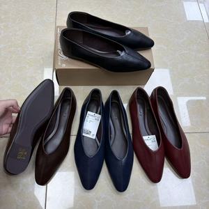 Zapatos <span class=keywords><strong>de</strong></span> Abuela para Ir al Trabajo - Zapatos Planos Negros para Mujer, Nuevo Estilo, Cómodos, Versátiles, Zapatos <span class=keywords><strong>de</strong></span> Cuero <span class=keywords><strong>de</strong></span> Una Pieza con Parte Superior Suave - Product Image 5