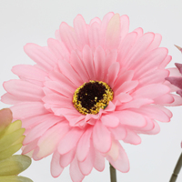 Bunga Gerbera Daisy Buatan Mewah untuk Buket Pengantin, Rangkaian Bunga Sutra Imitasi untuk Hari Valentine dan Wisuda