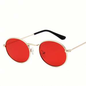 Lunettes de soleil tendance 2021 pour femmes, monture en métal classique, verres PC, protection UV400, petite monture, pour hommes et femmes - Product Image 4