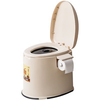 Chaise de toilette mobile pour personnes âgées et femmes enceintes, anti-odeur, portable, pour usage domestique, avec bac à vomi, pour intérieur et chevet