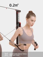 Máquina de entrenamiento funcional ajustable de acero inoxidable para montaje en pared, con espejo y sistema de cable cruzado, para gimnasio en casa, para mujeres