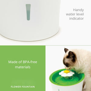 Fuente de agua automática para <span class=keywords><strong>gatos</strong></span>, alimentador de agua silencioso eléctrico LED, <span class=keywords><strong>bebedero</strong></span> USB, tazón, dispensador de fuente de beber para mascotas - Product Image 6