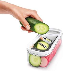 Set Pisau Multicolor Metaltex Rap Box 22x9.5x8.5 cm Baja Anti Karat dengan 3 Mata Pisau yang Dapat Diganti, Alat untuk Buah & Sayur - Product Image 3