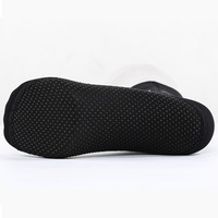 Chaussettes de plongée en néoprène imperméables 3 mm noires pour la marche dans le sable, le wakeboard, la plage, le tennis, la plongée